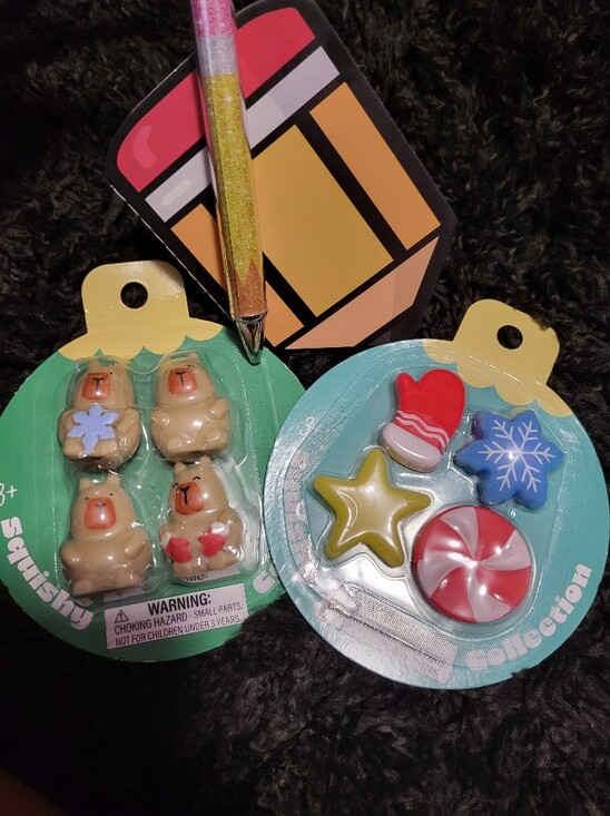 Other - Kids Squishy Holiday Set & Pen Notebook Set 4 Pc